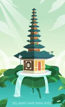 Nyepi Day Stock Illustration
