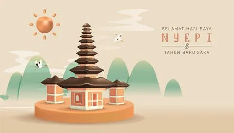 Nyepi Day Stock Illustration