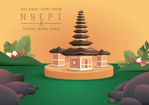 Nyepi Day Stock Illustration