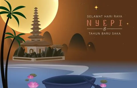 Nyepi Day Stock Illustration