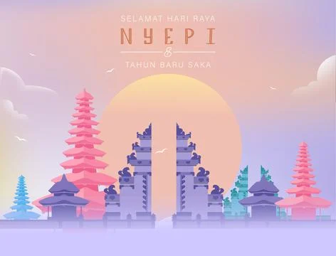 Nyepi Day Stock Illustration