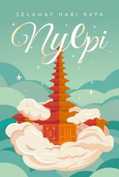 Nyepi Day Stock Illustration