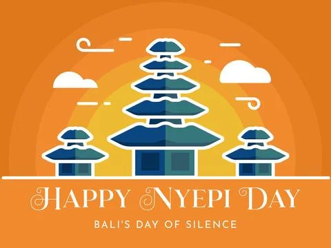 Nyepi Day Stock Illustration