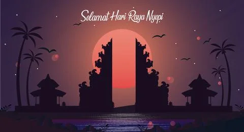 Nyepi Day Stock Illustration