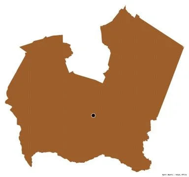 Nyeri, county of Kenya, on white. Pattern Stock Illustration