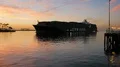 NYK Artemis Container Ship - Sunrise 4K 4k or 4k+ Resolution