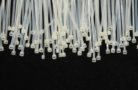 Nylon cable ties Stock Photos