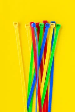 Nylon cable ties Stock Photos