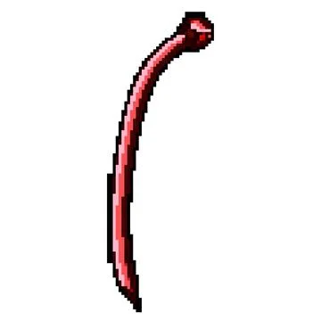 Nylon cable ties pixel art vector illustration Stock Illustration