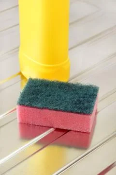 Nylon pan scourer Stock Photos