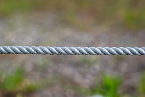 A nylon rope close-up shot Stock Photos