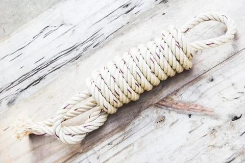 Nylon rope light brown Stock Photos
