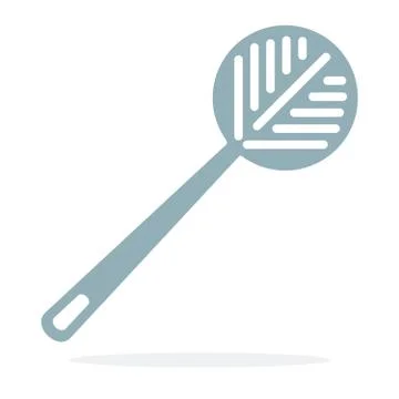 Nylon slotted skimmer vector flat material design isolated object on white Stock Illustration