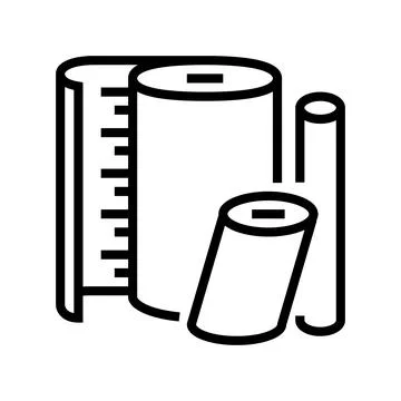 Nylon thermoplastic line icon vector illustration Stock Illustration