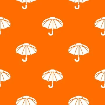 Nylon umbrella pattern vector orange Stock Illustration