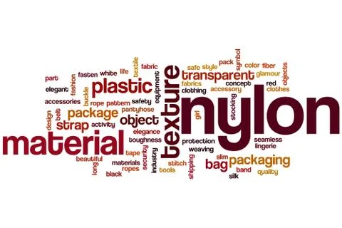 Nylon word cloud Stock Illustration