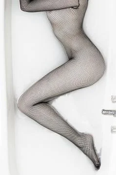 Nylons in bath Stock Photos