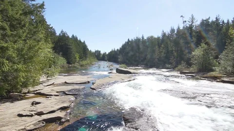 Nymph Falls waterfall Stock Footage 110717577