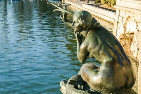 Nymph on sunset Stock Photos