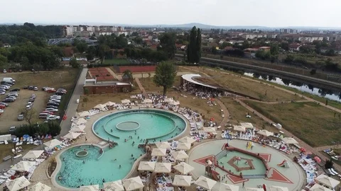 Nymphaea-thermal pools Stock Footage 115700181