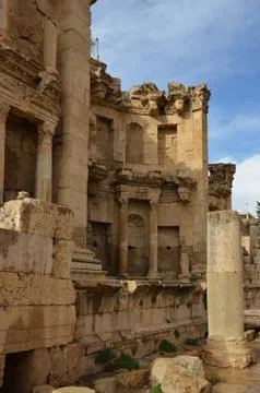 Nymphaeum, jerash Stock Photos