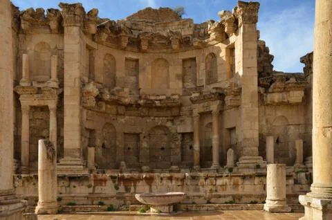 Nymphaeum, jerash Stock Photos