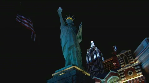 NYNYStatueLiberty lowangle Stock Footage 449051