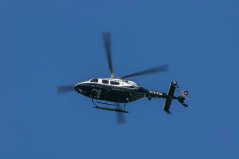 NYPD helicopter Foto stock
