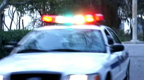 NYPD Police car.clip.38 Stock Footage