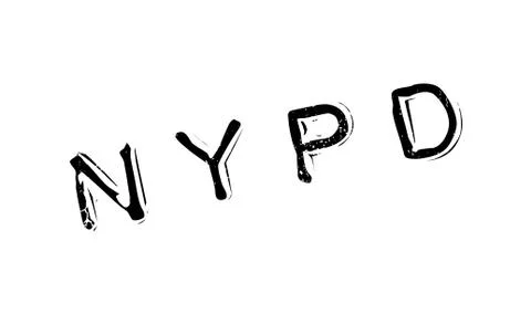 Nypd rubber stamp Stock Illustration