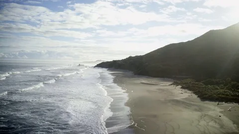NZ Beach Day (Drone) Vídeos de archivo 82699403