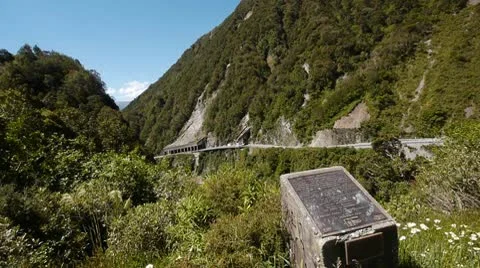 NZ Mountain Road Video stock 10728133