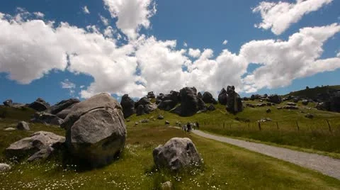 NZ Rocks Mountain Video stock 10726634