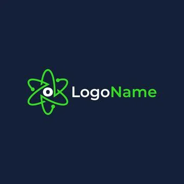O biotechnology logo Stock Illustration