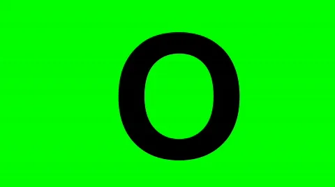 "O" Chromakey Green Screen Animated Fire Snow Water Explosion Lettering Stock Footage 133235