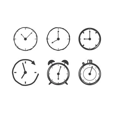 O Clock icon 스톡 일러스트