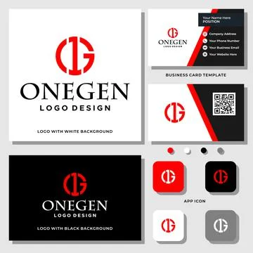 O G LOGO DESIGN Stock Illustration