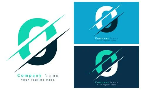 O Letter Logo Vector Design Concept Elements Stock Illustration