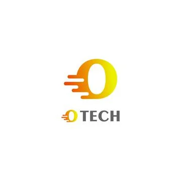 O Letter Technology Logo Template. Vector. Icon Stock Illustration
