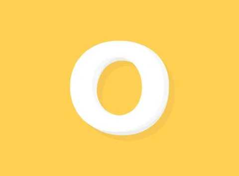 O Letter vector font, modern layers design. Eps10 illustration 스톡 일러스트