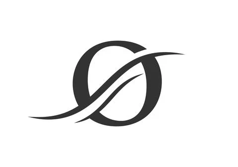 O Logo Design Vector Template. Initial Letter O Logotype For Business And Com Illustrazione stock