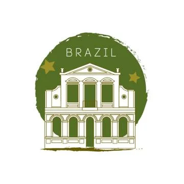 O Teatro Da Paz Stockillustratie