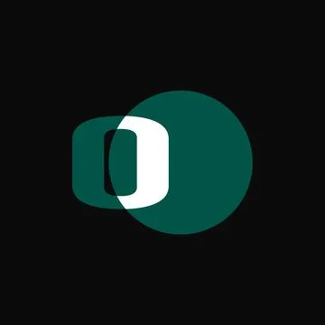 O text vector logo design. O letter mark brand logo illustration Stock Illustration