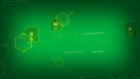 O tile pulsing, causing HUD rippling, orb aligning with probe, showing data on Stock Footage 333630116