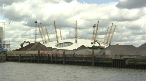 O2 Arena Complete Circle 스톡 동영상 43443891