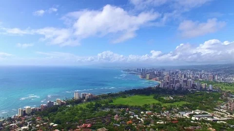 OAHU AERIALS 4K Stock Footage 81295645
