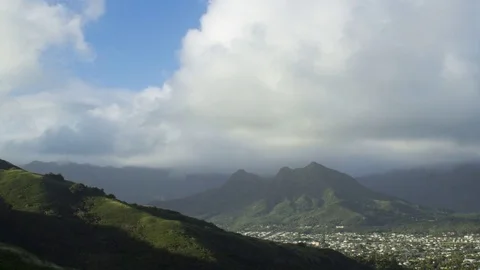 Oahu Cloudlapse 4K Stock Footage 74311164