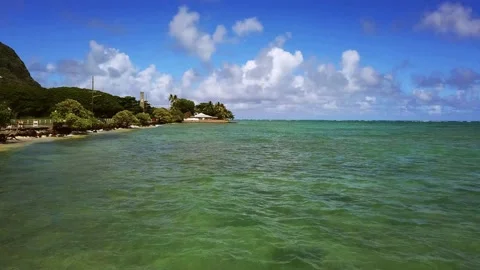 Oahu Windward Coast Stock Footage 137430827