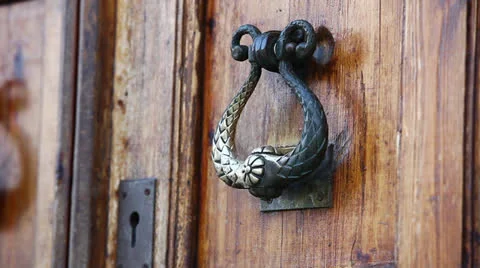 Oak door Stock Footage 25507758