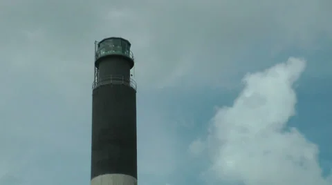 Oak Island, NC lighthouse closeup Video stock 36987449